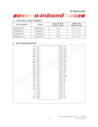 W9864G6IH-6 Datasheet Page 4