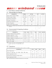 W9864G6IH-6 Datasheet Pagina 13