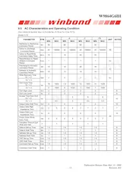 W9864G6IH-6 Datasheet Pagina 15