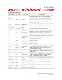 W9864G6JH-5 Datasheet Page 5