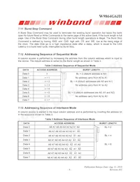 W9864G6JH-5 Datasheet Pagina 9