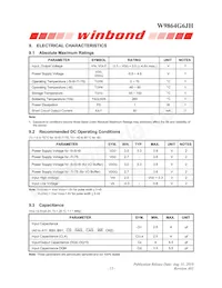 W9864G6JH-5 Datasheet Page 13