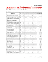 W9864G6JH-5 Datasheet Pagina 15