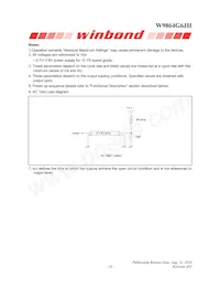 W9864G6JH-5 Datasheet Pagina 16