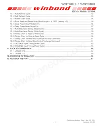W987D2HBJX7E Datasheet Page 3