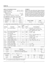 X20C16SI-35 Datasheet Pagina 4