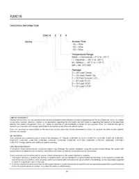 X20C16SI-35 Datasheet Pagina 20