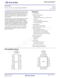 X28HC64P-12 Datasheet Cover
