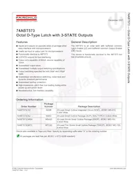74ABT573CMTCX Datasheet Cover