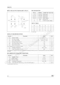 74AC10MTR Datasheet Page 2