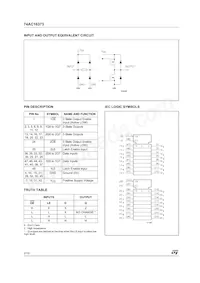 74AC16373TTR Datasheet Page 2