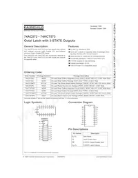 74AC573PC Datasheet Cover