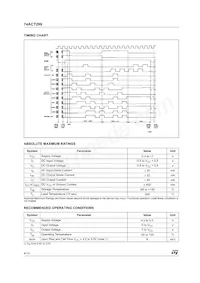 74ACT299MTR Datasheet Page 4