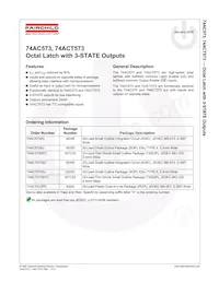 74ACT573SCX Datasheet Cover
