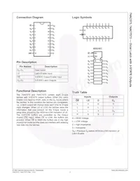 74ACT573SCX Datasheet Page 2