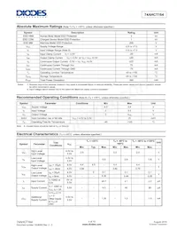 74AHCT164T14-13 Datasheet Page 4