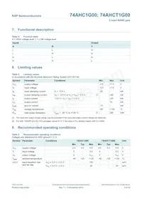 74AHCT1G00GW Datasheet Page 4