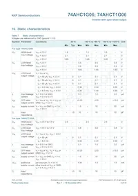74AHCT1G06GV Datasheet Page 4