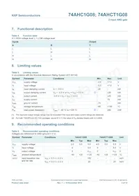 74AHCT1G08GW Datasheet Page 4