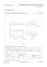 74AHCT259PW-Q100J Datasheet Page 14