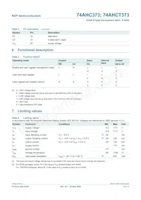 74AHCT373PW Datasheet Page 6