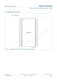 74ALVC164245BQ Datasheet Page 4