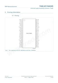 74ALVC164245DGG Datasheet Page 5