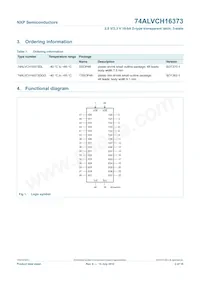 74ALVCH16373DGG:51 Datasheet Page 3
