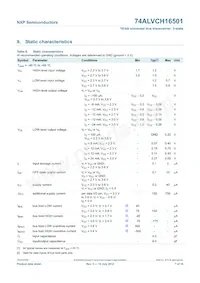 74ALVCH16501DGG:11 Datasheet Page 8