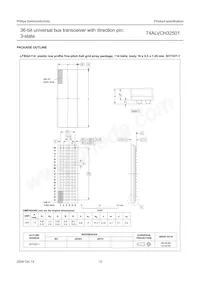 74ALVCH32501EC數據表 頁面 13