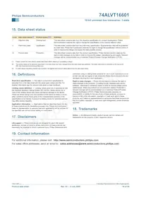 74ALVT16601DL Datasheet Page 20