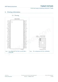 74AVC16T245BQ Datenblatt Seite 4