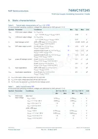 74AVC16T245BQ Datasheet Page 8