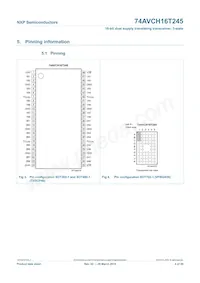 74AVCH16T245BQ Datasheet Page 4