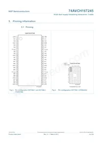 74AVCH16T245DGV:11 Datasheet Page 5