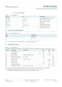 74CBTLV3244DS Datasheet Page 5