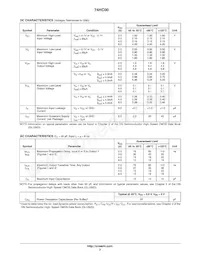 74HC00DTR2G Datasheet Page 3