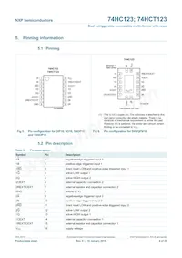 74HC123N Datasheet Page 4