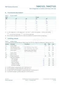 74HC123N Datasheet Page 5