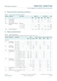 74HC123N Datasheet Page 6