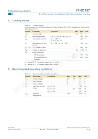74HC137N Datasheet Page 6