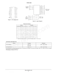 74HC138DTR2G Datasheet Page 2