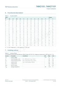 74HC151D Datasheet Page 4