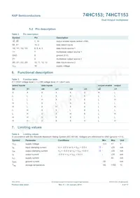 74HC153N Datasheet Page 4