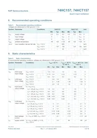 74HC157N Datasheet Page 5