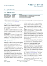 74HC157N Datasheet Page 17