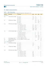74HC158N Datasheet Page 7