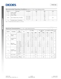 74HC164D14 Datasheet Page 4