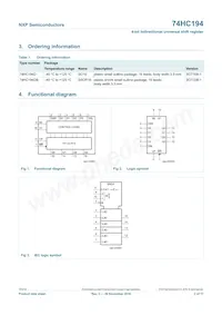 74HC194D Datasheet Page 2