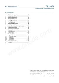 74HC194D Datasheet Page 17